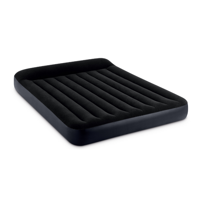 Marvel queen flocked classic airbed with built in pump