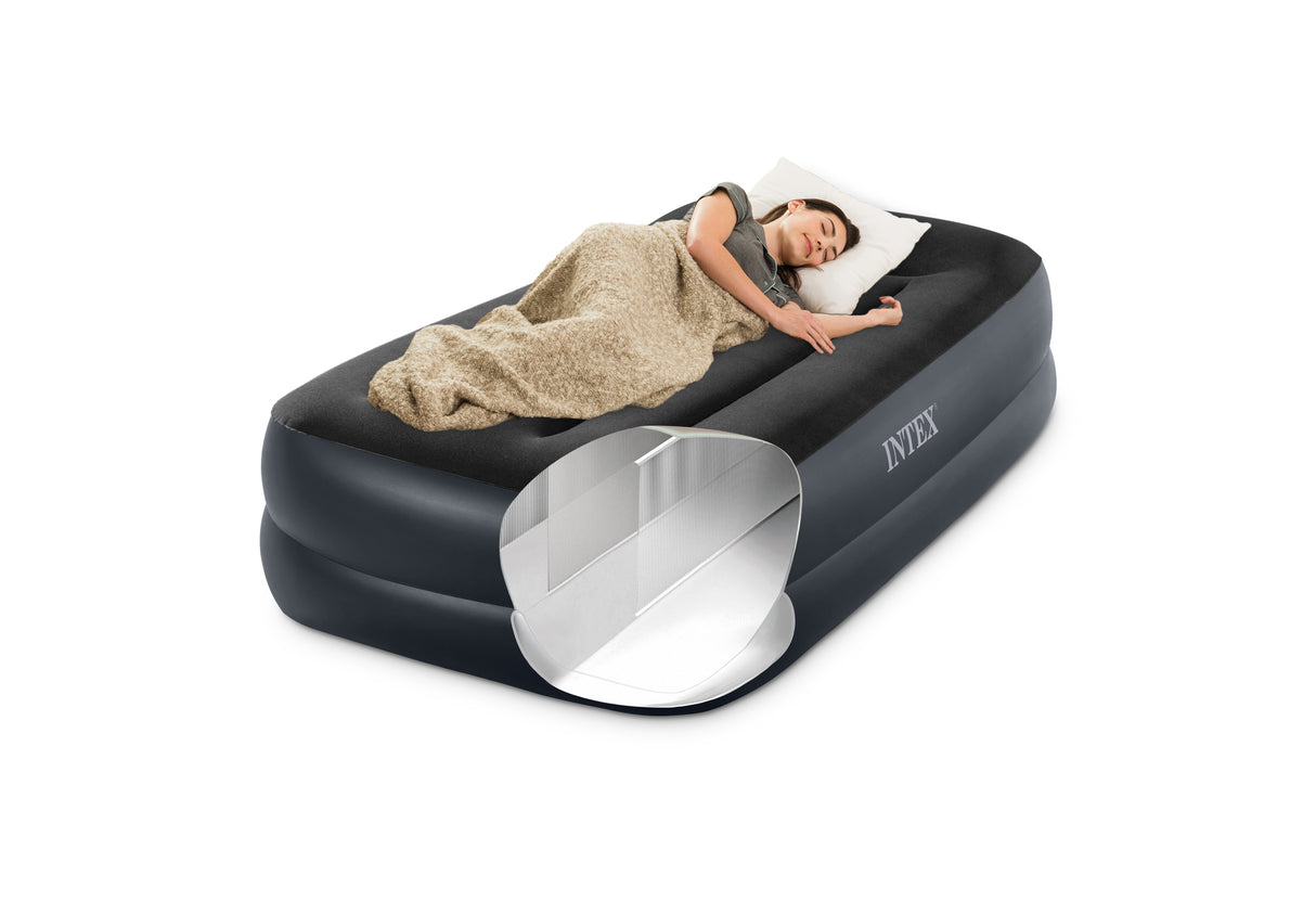 Saskatchewan Single Air Mattress, Pillow Rest Raised 42cm