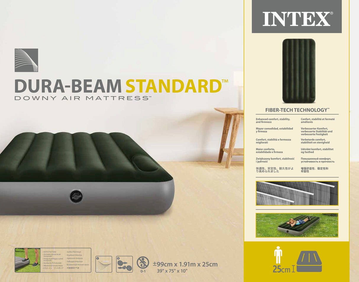 Kerkeslin Classic Downy Airbed, Single Built In Foot Pump