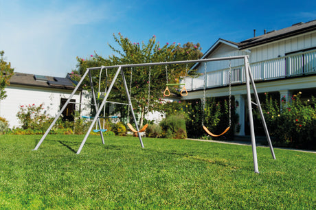 Swing set anchor stakes and foot pads