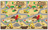 Construction design kids play mat, 200 x 120cm