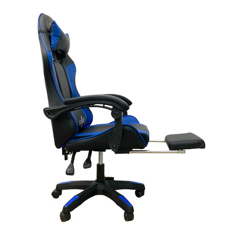 Spire Zinc Adjustable Gaming and Office Chair — Blue and Black — Allure Home Collections