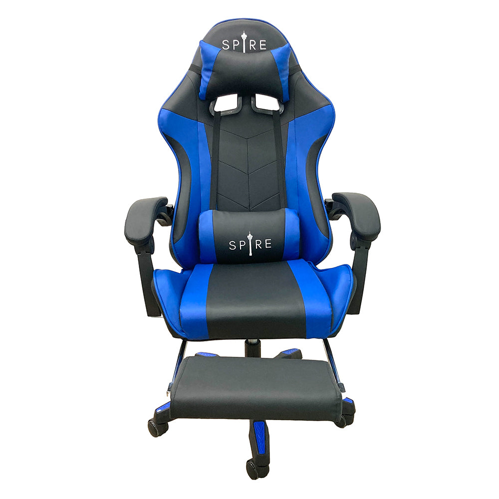 Spire Zinc Adjustable Gaming and Office Chair — Blue and Black — Allure Home Collections