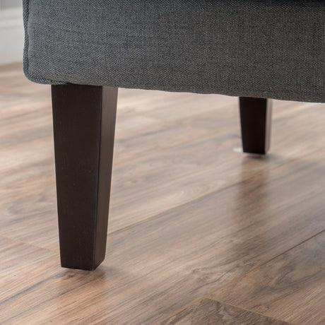 Evans Armchair, Grey Fabric
