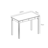 Mitch Solid Wood Study Desk in White