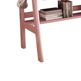 Ave Solid Wood Study Desk with Shelf