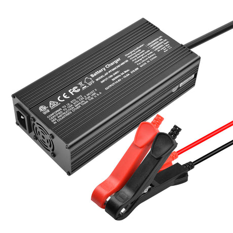Battery Charger, 14.6V 15A LiFePO4 Lithium