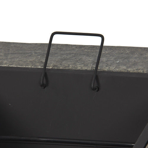 Victor Harbor Stone Fire Pit Table with BBQ Grill