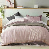 Luxurious Vintage Design Peach Linen Quilt Cover
