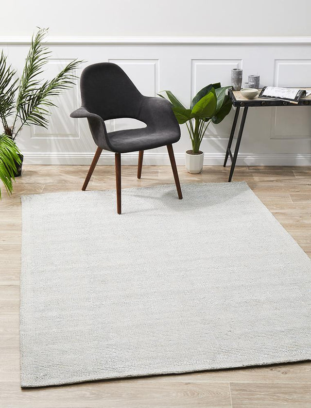 Allure Sky Cotton-Rayon Textured Area Rug — 65% Rayon, 35% Cotton, Silk Quality — Allure Home Collections