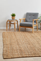 Atrium Barker Natural Jute Area Rug — 100% Natural Jute, Versatile Everyday — Allure Home Collections