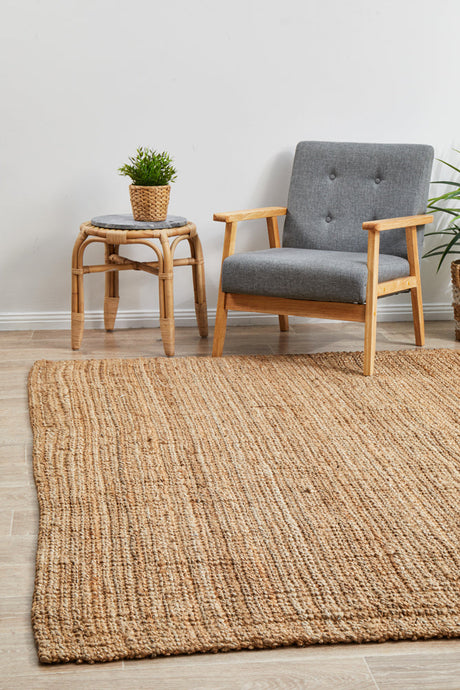 Atrium Barker Natural Jute Area Rug — 100% Natural Jute, Versatile Everyday — Allure Home Collections
