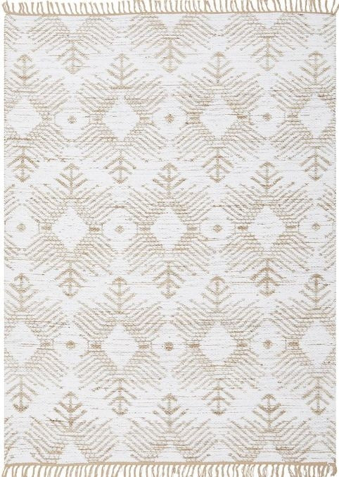 Bodhi Rosa Handcrafted Cotton-Jute Flatwoven Area Rug — 60% Cotton, 40% Jute — Allure Home Collections