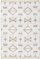 Bodhi Trudy Hand-Loomed Cotton-Jute Flatwoven Rug — Natural, Breathable — Allure Home Collections