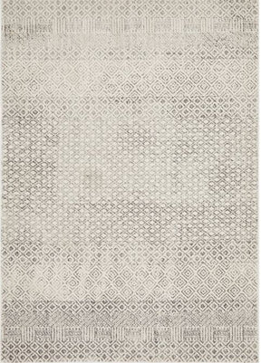 Sarouk grey transitional area rug Turkish power loomed in a modern living room