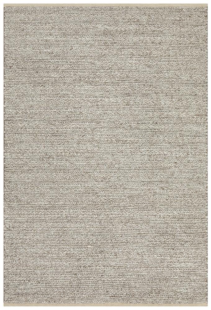 Harvest 801 Natural Handwoven Wool-Viscose Area Rug — 70% Wool, 30% Viscose, 20mm — Allure Home Collections