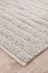 Harvest 801 Natural Handwoven Wool-Viscose Area Rug — 70% Wool, 30% Viscose, 20mm — Allure Home Collections