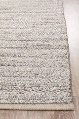 Harvest 801 Natural Handwoven Wool-Viscose Area Rug — 70% Wool, 30% Viscose, 20mm — Allure Home Collections