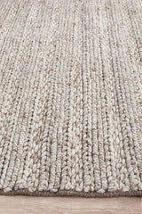 Harvest 801 Natural Handwoven Wool-Viscose Area Rug — 70% Wool, 30% Viscose, 20mm — Allure Home Collections