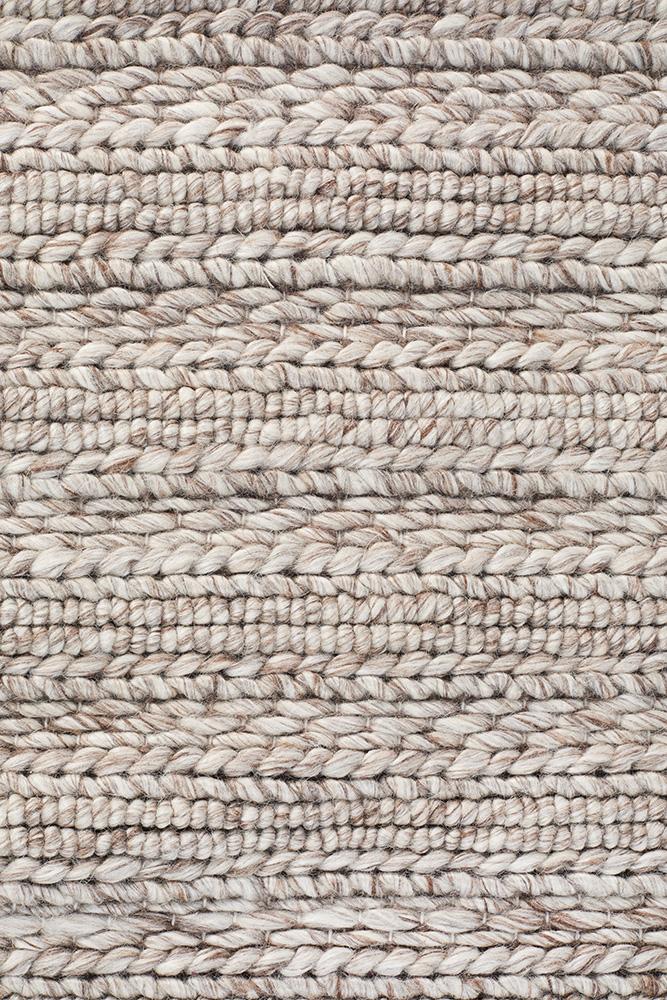 Harvest 801 Natural Handwoven Wool-Viscose Area Rug — 70% Wool, 30% Viscose, 20mm — Allure Home Collections