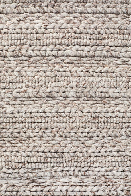 Harvest 801 Natural Handwoven Wool-Viscose Area Rug — 70% Wool, 30% Viscose, 20mm — Allure Home Collections