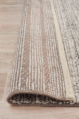 Harvest 801 Natural Handwoven Wool-Viscose Area Rug — 70% Wool, 30% Viscose, 20mm — Allure Home Collections