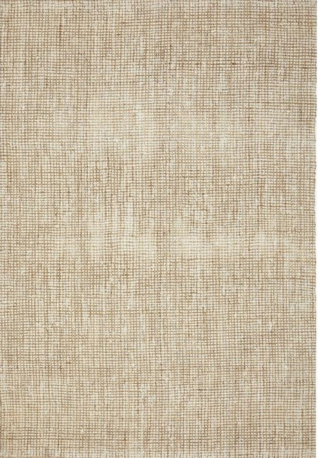 Madras Mario White Hand-Loomed Jute Area Rug — 10mm Pile, Sustainable Natural — Allure Home Collections