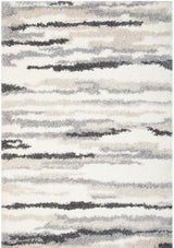 Moonlight Neptune Slate Shag Area Rug — 45mm Polypropylene, Turkish Power-Loomed — Allure Home Collections