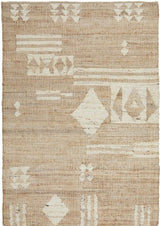 Sahara Abel Hand-Woven Natural Rug — 50% Jute, 35% Wool, 15% Cotton, Flatwoven — Allure Home Collections