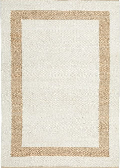 Sahara Maria Handcrafted Natural Flatwoven Area Rug — Jute Blend, India — Allure Home Collections