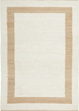 Sahara Maria Handcrafted Natural Flatwoven Area Rug — Jute Blend, India — Allure Home Collections