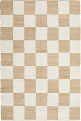 Sahara Rocco Hand-Woven Natural Flatwoven Rug — 50% Jute, 35% Wool, 15% Cotton — Allure Home Collections