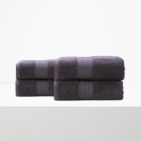 Brentwood 650 GSM Low Twist 4 Pack Premium Bath Sheet Set by Renee Taylor