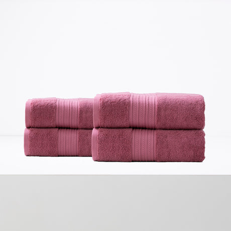 Brentwood 650 GSM Low Twist 4 Pack Premium Bath Sheet Set by Renee Taylor