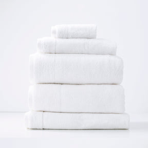 Hydra snow 650 GSM zero twist cotton 5 piece bath towel set