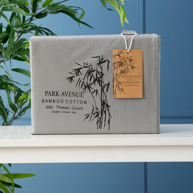 Park Avenue 500TC Bamboo Cotton Sheet Set in Charcoal — Allure Home Collections
