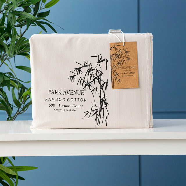 Park Avenue 500TC Bamboo Cotton Sheet Set in Dove — Allure Home Collections