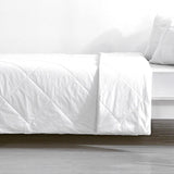 Enstone white all cotton quilt King