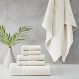 Retreat Cotton Tencel Antimicrobial 6 Piece Towel Set by Cloud Linen Collection