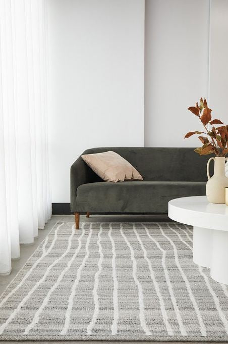 Stockholm Lucas Handwoven Modern Area Rug — 83% Wool, 11% Cotton, 6% Polyester — Allure Home Collections