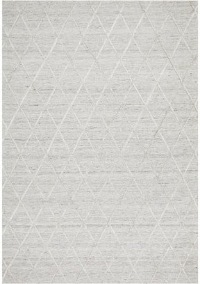 Mashhad silver premium area rug in a refined contemporary lounge