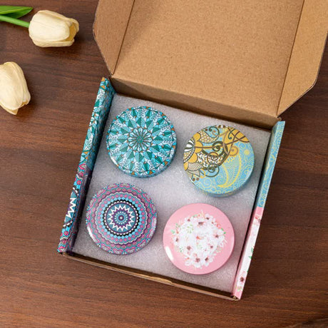 4-Pack Soy Wax Aromatherapy Candle Gift Set — Lavender, Jasmine, Freesia and Gardenia — Allure Home Collections