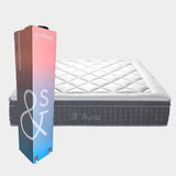 Aura 5 zone pocket spring mattress with latex top, medium, King Single