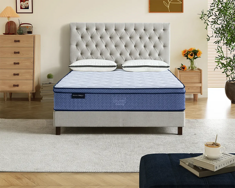 Evening medium pocket spring mattress with gel memory foam, Queen