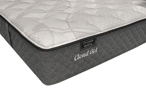 Canazei soft foam mattress with quilted surface on a bed base