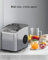 Rear view of the portable ice maker showing vents