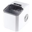 Portable bullet ice maker in white on a kitchen benchtop