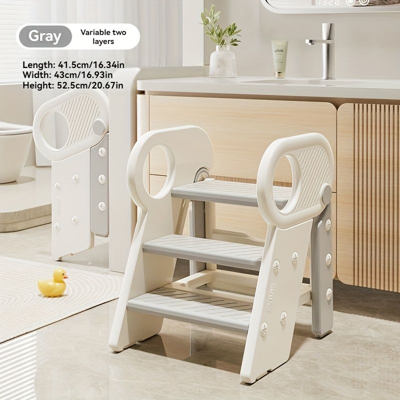Children's washing stairs with non-slip steps