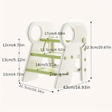 Toddler bathroom step stool, white