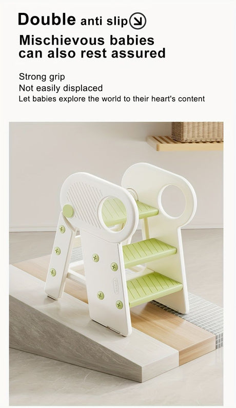 White toddler step stool